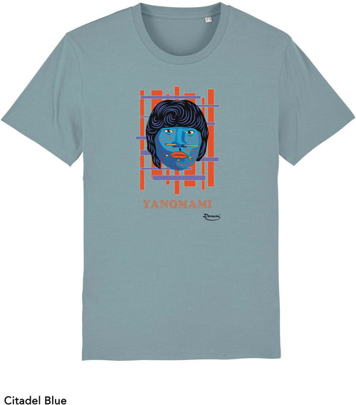 T-shirt da Uomo con stampa Yanomami Maglia a Maniche Corte DREAMERS Brand