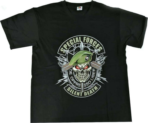T-Shirt De Oppresso 049 Uomo Nera Girocollo Con Maniche Corte Moda/Uomo/Abbigliamento/T-shirt polo e camicie/T-shirt Il Distintivo - Pesaro, Commerciovirtuoso.it
