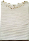 T-shirt Donna a Righe Elasticizzata Maglia Maniche corte con Bordo a Contrasto Maglietta Estiva Girocollo Casual ART. DT71977B maglia donna L'Orchidea - Siderno, Commerciovirtuoso.it