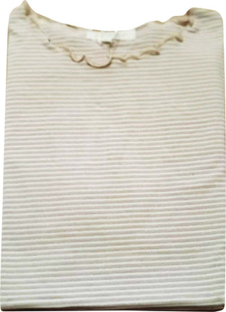 T-shirt Donna a Righe Elasticizzata Maglia Maniche corte con Bordo a Contrasto Maglietta Estiva Girocollo Casual ART. DT71977B maglia donna L'Orchidea - Siderno, Commerciovirtuoso.it