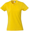 T-Shirt Donna Clique Basic Giallo 145 gr
