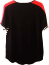 T-Shirt Donna Maniche Corte Estiva Maglia Mezze Manciche a Righe Over Maglia Larga Estiva Per Signora Maglia art. 119010 maglia donna L'Orchidea - Siderno, Commerciovirtuoso.it