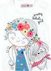 T-Shirt Estiva Bambina Maniche Corte Girocollo Maglietta Stampata Bimba 100% Cotone Maglia Mezze Maniche Bianco Bambino Estate Colorata Boboli t-shirt baby femmina Piccole Canaglie - Tropea, Commerciovirtuoso.it