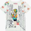 T-Shirt Estiva Bambina Maniche Corte Girocollo Maglietta Stampata Bimba 100% Cotone Maglia Mezze Maniche Bianco Bambino Estate Colorata Boboli t-shirt bambina/ragazza Piccole Canaglie - Tropea, Commerciovirtuoso.it