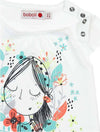 T-Shirt Estiva Bambina Maniche Corte Girocollo Maglietta Stampata Bimba 100% Cotone Maglia Mezze Maniche Bianco Bambino Estate Colorata Boboli t-shirt baby femmina Piccole Canaglie - Tropea, Commerciovirtuoso.it