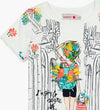 T-Shirt Estiva Bambina Maniche Corte Girocollo Maglietta Stampata Bimba 100% Cotone Maglia Mezze Maniche Bianco Bambino Estate Colorata Boboli t-shirt bambina/ragazza Piccole Canaglie - Tropea, Commerciovirtuoso.it