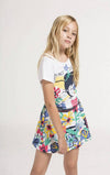 T-Shirt Estiva Bambina Maniche Corte Girocollo Maglietta Stampata Bimba 100% Cotone Maglia Mezze Maniche Bianco Bambino Estate Colorata Boboli t-shirt bambina/ragazza Piccole Canaglie - Tropea, Commerciovirtuoso.it