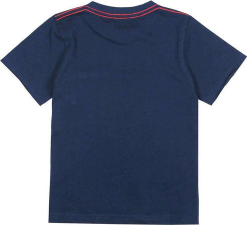 T-Shirt Estiva Bambino Mezze Maniche Blu Stampa Rossa Palme Maglietta Girocollo Maniche Corte Estate Bimbo 100% Cotone Navy Blue t-shirt bambino/ragazzo Piccole Canaglie - Tropea, Commerciovirtuoso.it
