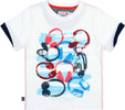 T-Shirt Estiva Bimbo Maniche Corte Girocollo Bianca Maglietta Stampata Blu Rossa 100% Cotone Maglia Mezze Maniche Bambino Estate Colorata Boboli. t-shirt bambino/ragazzo Piccole Canaglie - Tropea, Commerciovirtuoso.it