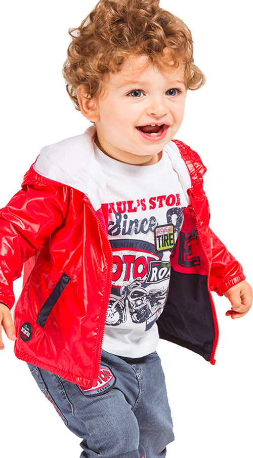 T-Shirt Estiva Bimbo Maniche Corte Girocollo Buabca Maglietta Stampata Blu Rossa 100% Cotone Maglia Mezze Maniche Bambino Estate Colorata Boboli. t-shirt baby maschio Piccole Canaglie - Tropea, Commerciovirtuoso.it