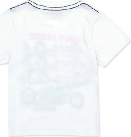 T-Shirt Estiva Bimbo Maniche Corte Girocollo Buabca Maglietta Stampata Blu Rossa 100% Cotone Maglia Mezze Maniche Bambino Estate Colorata Boboli. t-shirt baby maschio Piccole Canaglie - Tropea, Commerciovirtuoso.it