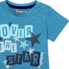 T-Shirt Estiva Bimbo Maniche Corte Girocollo Maglietta Stampata Blu 100% Cotone Maglia Mezze Maniche Azzurra Bambino Estate Colorata Boboli t-shirt baby maschio Piccole Canaglie - Tropea, Commerciovirtuoso.it