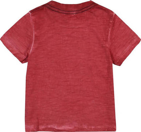 T-Shirt Estiva Bimbo Maniche Corte Girocollo Maglietta Stampata Rossa Dinosauro 100% Cotone Maglia Mezze Maniche Bambino Estate Colorata Boboli t-shirt baby maschio Piccole Canaglie - Tropea, Commerciovirtuoso.it