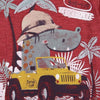 T-Shirt Estiva Bimbo Maniche Corte Girocollo Maglietta Stampata Rossa Dinosauro 100% Cotone Maglia Mezze Maniche Bambino Estate Colorata Boboli t-shirt baby maschio Piccole Canaglie - Tropea, Commerciovirtuoso.it