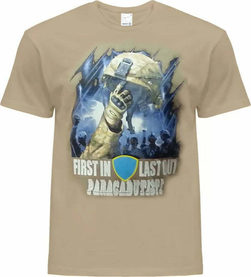 T-shirt First In First Out Maglietta In Cotone A Manica Corta Uomo Sport e tempo libero/Fan Shop/Abbigliamento/T-Shirt Il Distintivo - Pesaro, Commerciovirtuoso.it