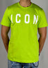 T-shirt-fluo-con-logo-bianco