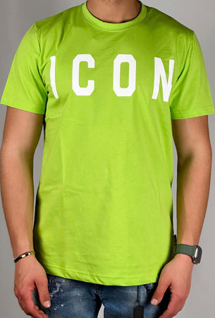 T-shirt-fluo-con-logo-bianco