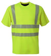 T-shirt Hi-Vis Giallo Maglietta da Lavoro Alta Visibilità da Cantiere Asfaltatore Lavori Stradali