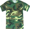 T-shirt Mimetica Woodland Bambino Girocollo Mezze Maniche 100% Moda/Bambini e ragazzi/Abbigliamento/T-shirt polo e camicie/T-shirt Il Distintivo - Pesaro, Commerciovirtuoso.it