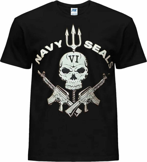 T-shirt Navy Seals Teschio United States Maglia Uomo Girocollo Never Quit Moda/Uomo/Abbigliamento/T-shirt con stampe divertenti Il Distintivo - Pesaro, Commerciovirtuoso.it
