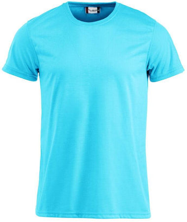 T-Shirt Neon Azzurro T-Shirt Poliestere Effetto Cotone