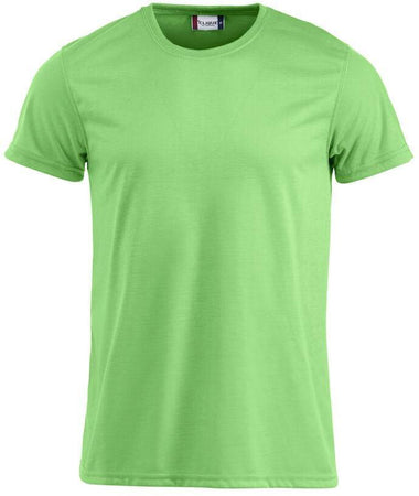 T-Shirt Neon Verde Fluo T-Shirt Poliestere Effetto Cotone