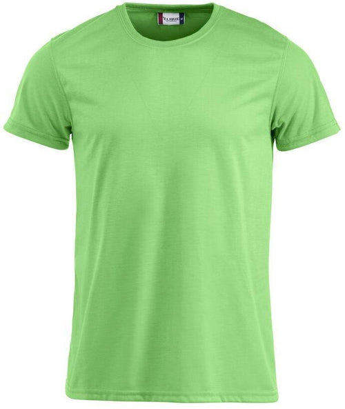 T-Shirt Neon Verde Fluo T-Shirt Poliestere Effetto Cotone