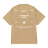 OBEY t-shirt obey around the globe tee - pigment light khaki da uomo