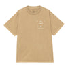 OBEY t-shirt obey around the globe tee - pigment light khaki da uomo