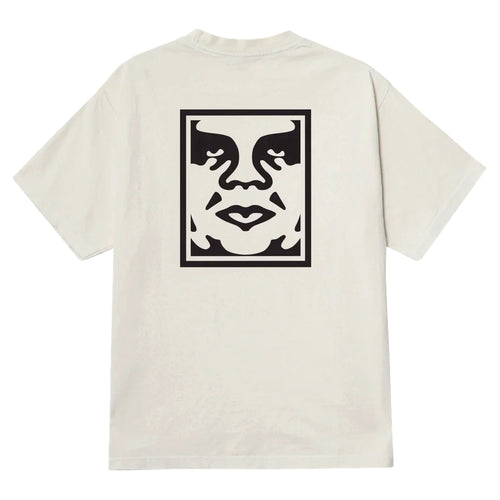 OBEY t-shirt obey bold icon face tee - pigment chalk da donna