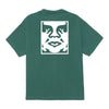 FRANCIS CONCEPT t-shirt obey icon face tee - pigment rain forest da uomo