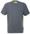 T-shirt Re-use Re-work Grigio Maglietta da Lavoro Poliestere Riciclato con Inserti Officina Meccanico Magazziniere Elettricista Installatore