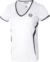 T-Shirt Sergio Tacchini Eva Maglietta Donna - Blu Scuro, Bianco Maglietta per Tennis Moda/Donna/Abbigliamento/Abbigliamento sportivo/Camicie e T-shirt sportive/T-Shirt Liquidator Italia - Nicosia, Commerciovirtuoso.it