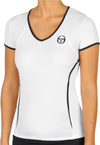 T-Shirt Sergio Tacchini Eva Maglietta Donna - Blu Scuro, Bianco Maglietta per Tennis Moda/Donna/Abbigliamento/Abbigliamento sportivo/Camicie e T-shirt sportive/T-Shirt Liquidator Italia - Nicosia, Commerciovirtuoso.it