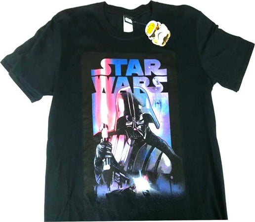 T-Shirt Star Wars Unisex Nera Con Stampa Girocollo Maniche Corte Moda/Uomo/Abbigliamento/T-shirt polo e camicie/T-shirt Il Distintivo - Pesaro, Commerciovirtuoso.it