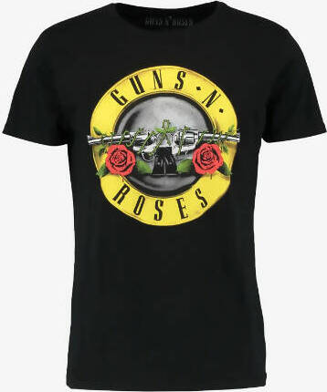 T-Shirt Unisex Guns N' Roses Nera Girocollo Maniche Corte Moda/Uomo/Abbigliamento/T-shirt polo e camicie/T-shirt Il Distintivo - Pesaro, Commerciovirtuoso.it