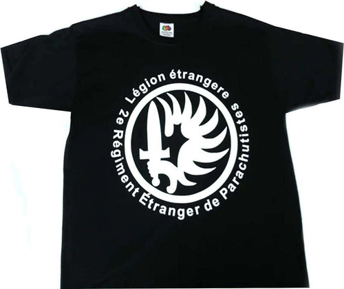 T-Shirt Unisex Legione Straniera 018 Nera Con Stampa Girocollo Maniche Corte Moda/Uomo/Abbigliamento/T-shirt polo e camicie/T-shirt Il Distintivo - Pesaro, Commerciovirtuoso.it