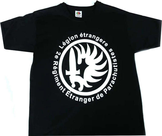 T-Shirt Unisex Legione Straniera 018 Nera Con Stampa Girocollo Maniche Corte Moda/Uomo/Abbigliamento/T-shirt polo e camicie/T-shirt Il Distintivo - Pesaro, Commerciovirtuoso.it