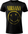 T-Shirt Unisex Nirvana Nera Con Scritta Girocollo E Maniche Corte Sport e tempo libero/Fan Shop/Abbigliamento/T-Shirt Il Distintivo - Pesaro, Commerciovirtuoso.it