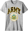 T-shirt Uomo Army United States Army Maglia Uomo Grigia Esercito Americano Stampata Maglietta Girocollo Esercito Usa Vintage Sport e tempo libero/Fan Shop/Abbigliamento/T-Shirt Il Distintivo - Pesaro, Commerciovirtuoso.it