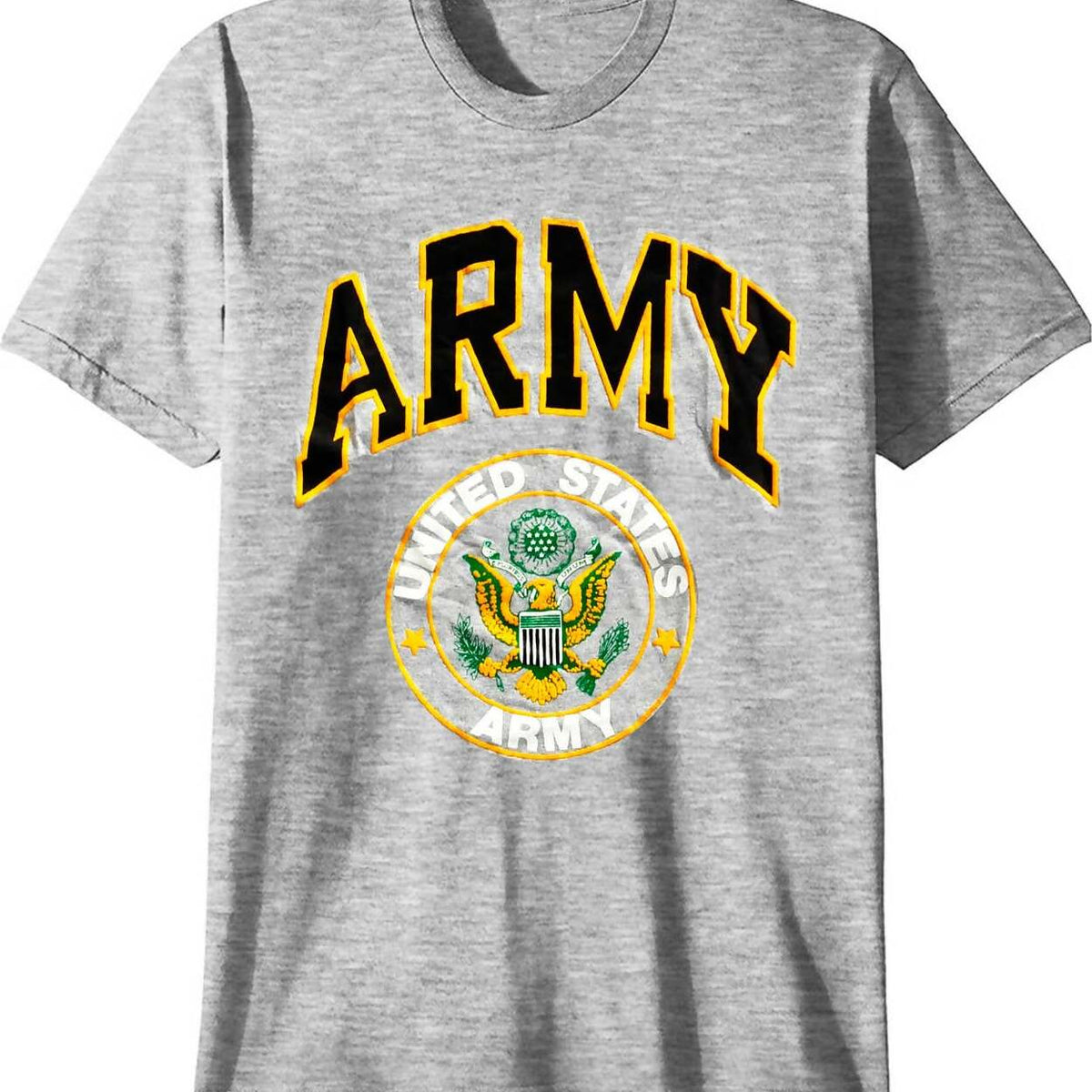 T-shirt Uomo Army United States Army Maglia Uomo Grigia Esercito