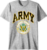 T-shirt Uomo Army United States Army Maglia Uomo Grigia Esercito Americano Stampata Maglietta Girocollo Esercito Usa Vintage Sport e tempo libero/Fan Shop/Abbigliamento/T-Shirt Il Distintivo - Pesaro, Commerciovirtuoso.it