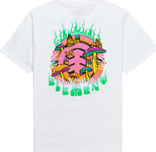 T-Shirt Uomo Element Crimino Icon Bianca Girocollo Maniche Corte Moda/Uomo/Abbigliamento/T-shirt polo e camicie/T-shirt Snotshop - Roma, Commerciovirtuoso.it