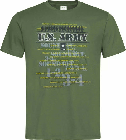 T-Shirt Uomo Us Army 041 Maglietta in Cotone a Manica Corta Verde Girocollo Sport e tempo libero/Fan Shop/Abbigliamento/T-Shirt Il Distintivo - Pesaro, Commerciovirtuoso.it