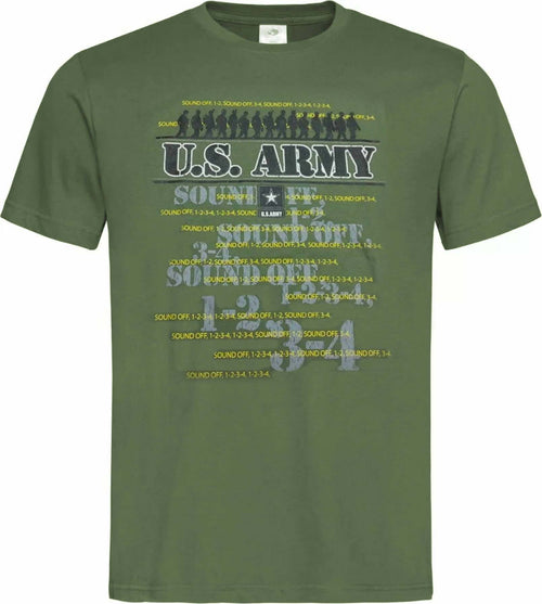 T-Shirt Uomo Us Army 041 Maglietta in Cotone a Manica Corta Verde Girocollo Sport e tempo libero/Fan Shop/Abbigliamento/T-Shirt Il Distintivo - Pesaro, Commerciovirtuoso.it