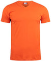 T-Shirt V Basic Arancio T-Shirt Manica Corta Collo a V