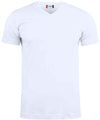 T-Shirt V Basic Bianco T-shirt Manica Corta Collo a V