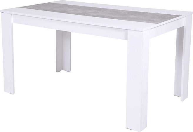 T08-tavolo-da-pranzo-moderno-bianco-e-grigio-cemento-legno-120/160-6-posti