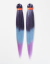 X-PRESSION NIGERIA EXTENSION PER CAPELLI - ALLUNGAMENTO ARTIFICIALE (2PZ) IN ONE PER TRECCINE COLOUR # T3/OM/BLUE LAVENDER
