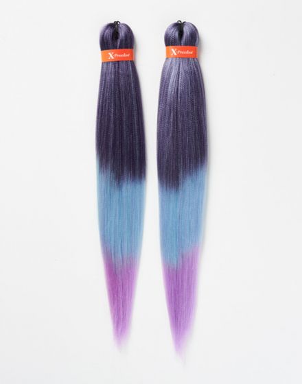 X-PRESSION NIGERIA EXTENSION PER CAPELLI - ALLUNGAMENTO ARTIFICIALE (2PZ) IN ONE PER TRECCINE COLOUR # T3/OM/BLUE LAVENDER